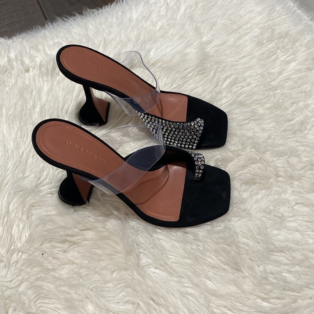 Amina Muaddi Paloma crystal slipper size 36.5EU - Picture 13 of 15